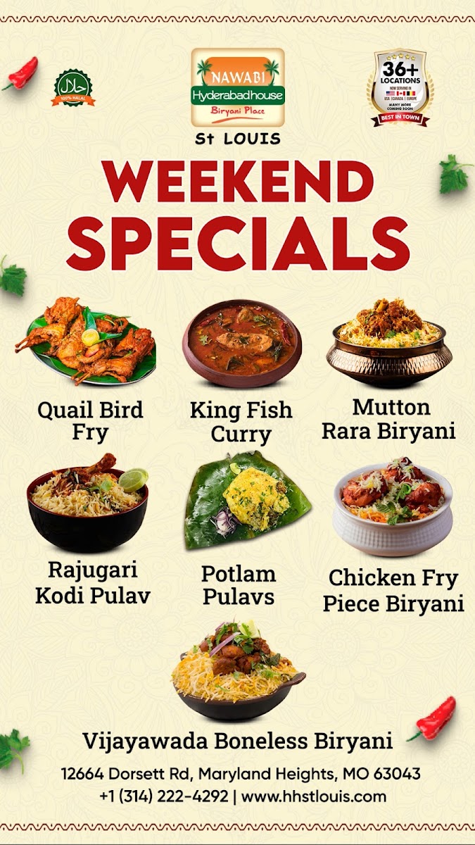 Nawabi Hyderabad House ST.Louis Menu - Image 1