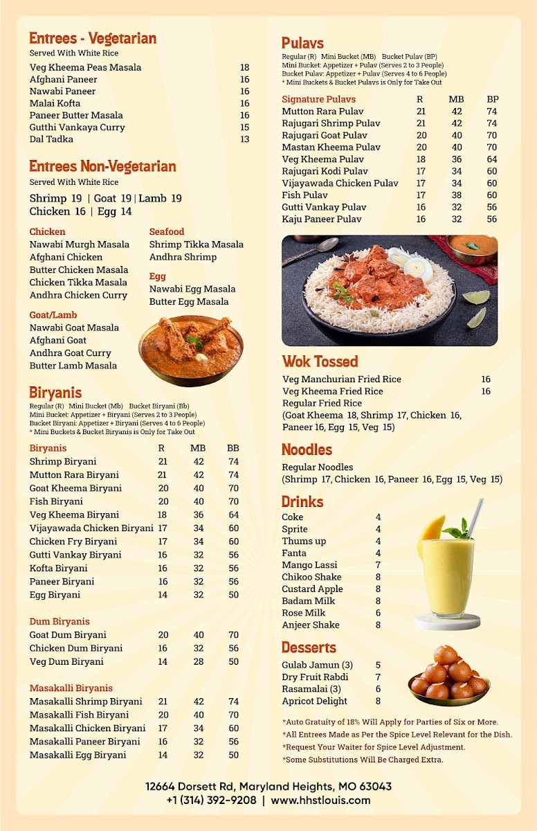 Nawabi Hyderabad House ST.Louis Menu - Image 2